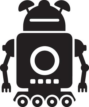 artificial inteligencia icono símbolo vector imagen. ilustración de el cerebro robot aprendizaje humano inteligente algoritmo diseño imagen.