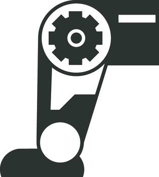 Artificial Intelligence icon symbol vector image. Illustration of the brain robot learning human smart algorithm design image.