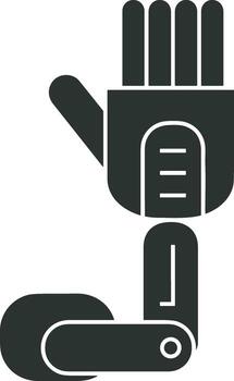 Artificial Intelligence icon symbol vector image. Illustration of the brain robot learning human smart algorithm design image.