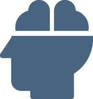 Artificial Intelligence icon symbol vector image. Illustration of the brain robot learning human smart algorithm design image.