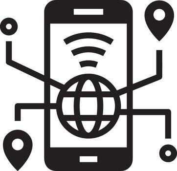 artificial inteligencia icono símbolo vector imagen. ilustración de el cerebro robot aprendizaje humano inteligente algoritmo diseño imagen.