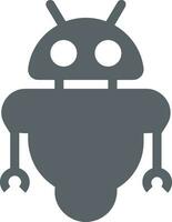 Artificial Intelligence icon symbol vector image. Illustration of the brain robot learning human smart algorithm design image.