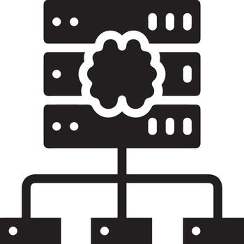 artificial inteligencia icono símbolo vector imagen. ilustración de el cerebro robot aprendizaje humano inteligente algoritmo diseño imagen.