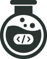 Artificial Intelligence icon symbol vector image. Illustration of the brain robot learning human smart algorithm design image.