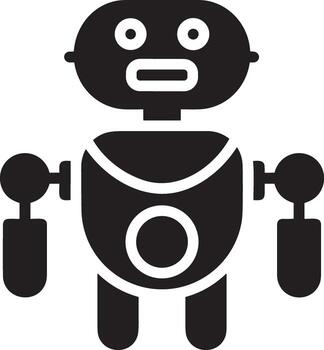 Artificial Intelligence icon symbol vector image. Illustration of the brain robot learning human smart algorithm design image.