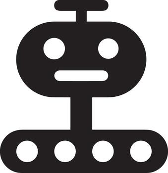 Artificial Intelligence icon symbol vector image. Illustration of the brain robot learning human smart algorithm design image.