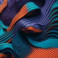 abstract colorful background papercut style - AI Generative photo