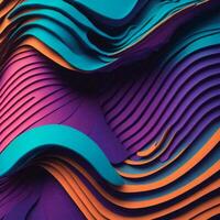 abstract colorful background papercut style - AI Generative photo