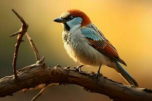 Sparrow. High quality. AI Generative photo