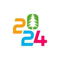2024 pino árbol logo diseño vector. creativo pino árbol logo conceptos modelo vector