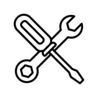 screwdriver icon vector design template simple and modern