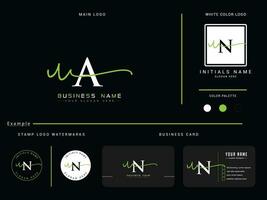 Abstract Ua Logo Vector Art, Initial UA Business Logo Letter Luxury Branding