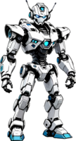 White Robot Mascot Image AI Generative png