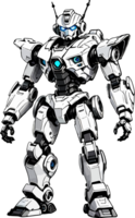 blanco robot mascota diseño ai generativo png