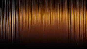 Luxury abstract black metal background with golden light lines. AI Generated photo