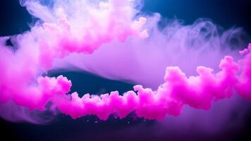 pink dust smoke abstract particles. photo
