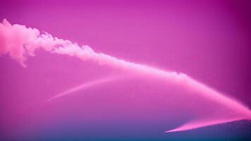pink dust smoke abstract particles. photo