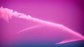 pink dust smoke abstract particles. AI Generated photo