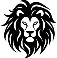 Lion - Black and White Isolated Icon - Vector illustration