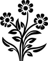 Flower - Minimalist and Flat Logo - Vector illustration
