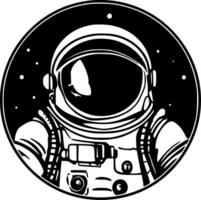 astronauta - minimalista y plano logo - vector ilustración