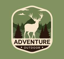 A professional adventure outdoor logo design vector