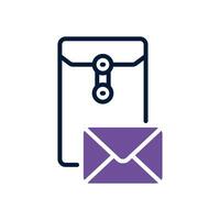 envelope dual tone icon. vector icon for your website, mobile, presentation, and logo design.