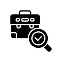 job search glyph icon. vector icon for your website, mobile, presentation, and logo design.