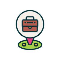 job location fille color icon. vector icon for your website, mobile, presentation, and logo design.
