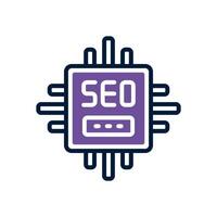 cpu dual tone icon. vector icon for your website, mobile, presentation, and logo design.