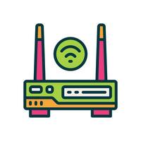 router filled color icon. vector icon for your website, mobile, presentation, and logo design.