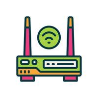 router filled color icon. vector icon for your website, mobile, presentation, and logo design.