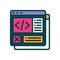 programming filled color icon. vector icon for your website, mobile, presentation, and logo design.