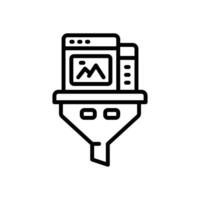 filter line icon. vector icon for your website, mobile, presentation, and logo design.