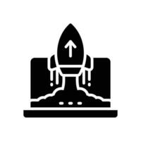 startup glyph icon. vector icon for your website, mobile, presentation, and logo design.
