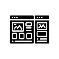 multitab glyph icon. vector icon for your website, mobile, presentation, and logo design.