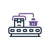 conveyor belt dual tone icon. vector icon for your website, mobile, presentation, and logo design.