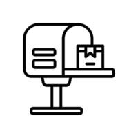 postbox line icon. vector icon for your website, mobile, presentation, and logo design.