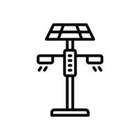 eco street light line icon. vector icon for your website, mobile, presentation, and logo design.