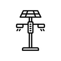 eco street light line icon. vector icon for your website, mobile, presentation, and logo design.