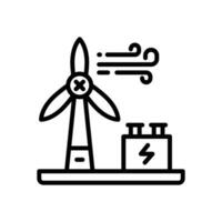 windmill line icon. vector icon for your website, mobile, presentation, and logo design.