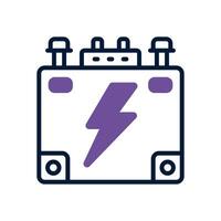 battery dual tone icon. vector icon for your website, mobile, presentation, and logo design.