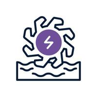 hydropower dual tone icon. vector icon for your website, mobile, presentation, and logo design.