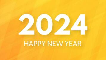 2024 Happy New Year on colorful background vector