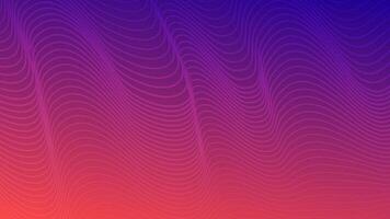 Modern colorful gradient background with wavy lines vector