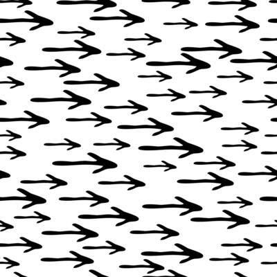 Seamless pattern with doodle arrows
