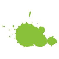 yellow green ink splash brush drop vector