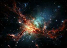 abstract color galaxy background photo