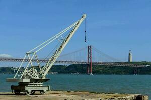 Metal crane winch photo