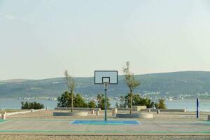 Large basketball court photo